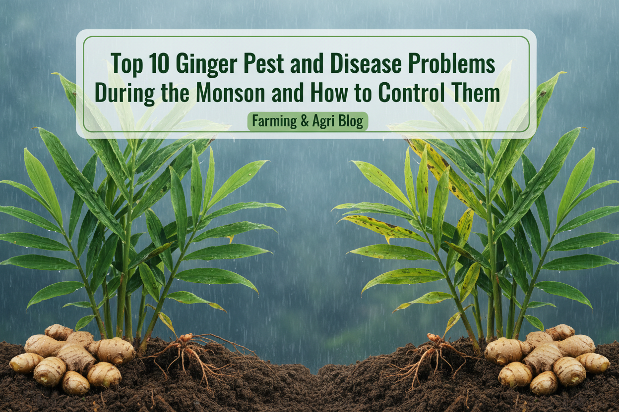 Top 10 Ginger Pest and Disease Problems During the Monsoon and How to Control Them