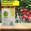 Massilia RZ F1 Red Capsicum Seeds - 1000 SEEDS - Agriplex