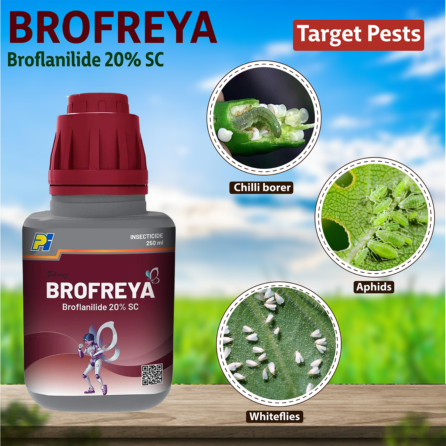 PI Brofreya (Broflanilide 20% SC) Insecticide – Agriplex