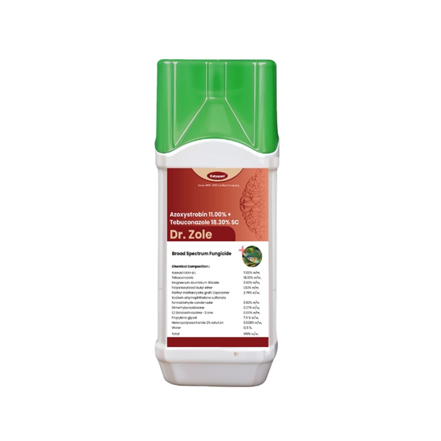 Katyayani Dr. Zole | Azoxystrobin 11% + Tebuconazole 18.3% Sc | Chemical Fungicide