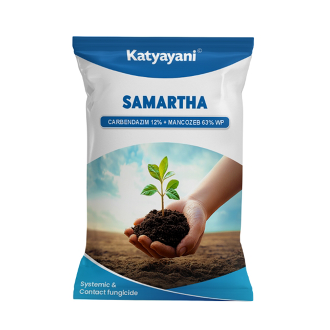 Katyayani Samartha | Carbendazim 12% + Mancozeb 63% Wp | Chemical Fungicide