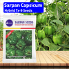 Sarpan Capsicum Hybrid Tx-9 Seeds - 10 GM - Agriplex