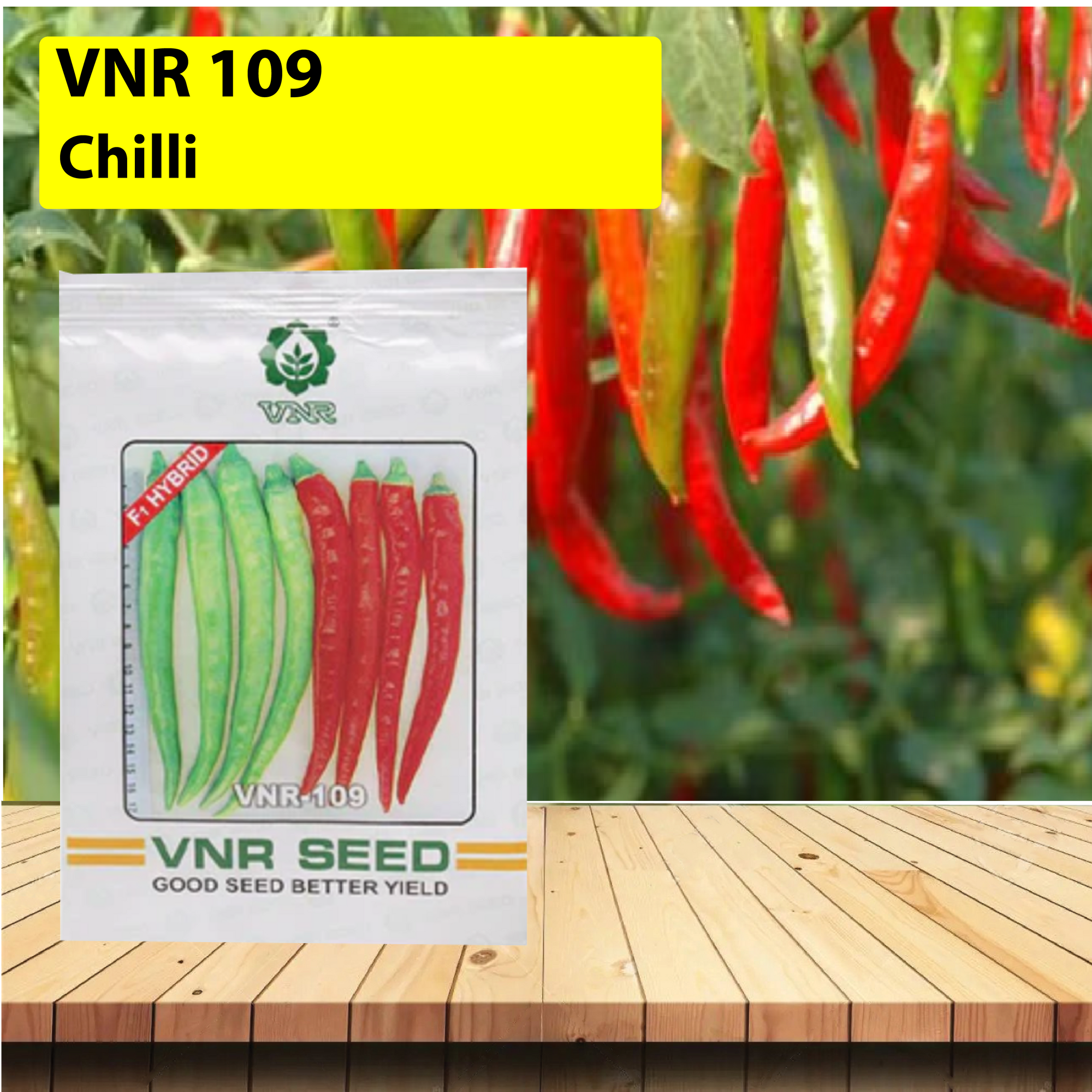 VNR 109 Chilli - 10 GM - Agriplex