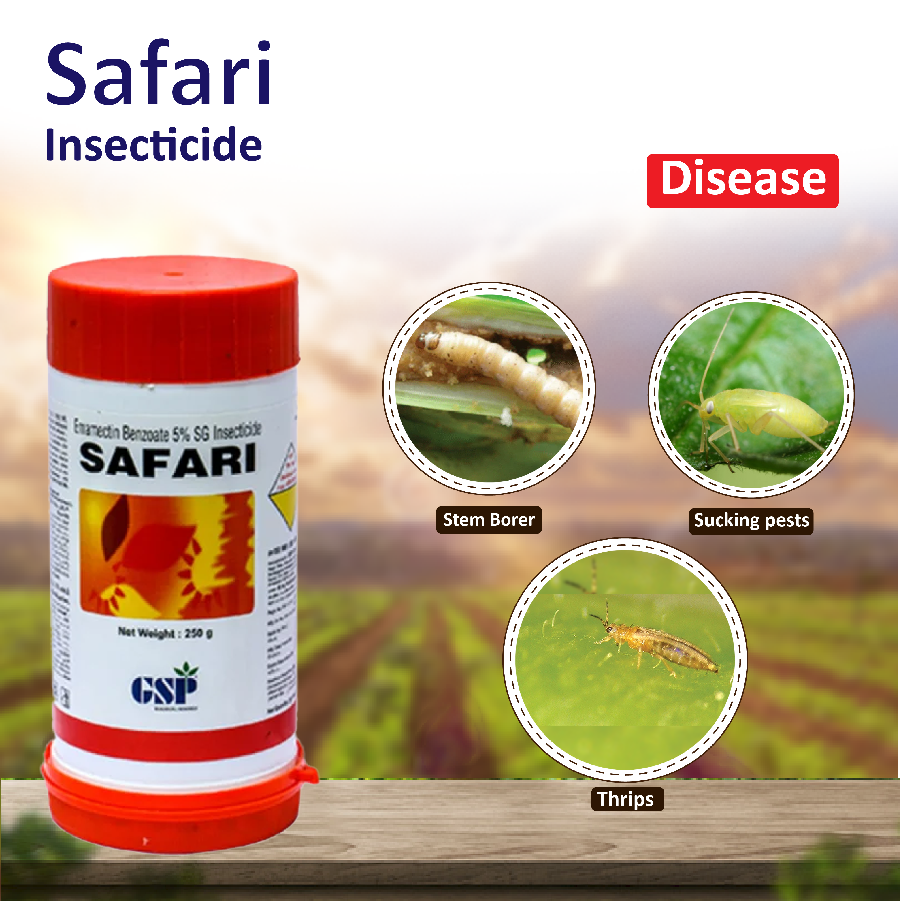 GSP Safari Insecticide - 100 GM – Agriplex