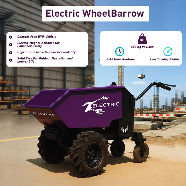 Bullwork Electric Wheelbarrow - Bucket