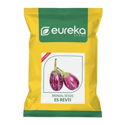 EUREKA BRINJAL ES REVTI F1 HYBRID SEEDS - 10 GMS