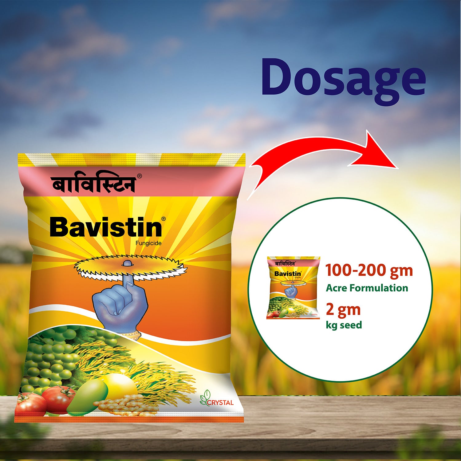 Crystal Crop Bavistin Fungicide - Agriplex