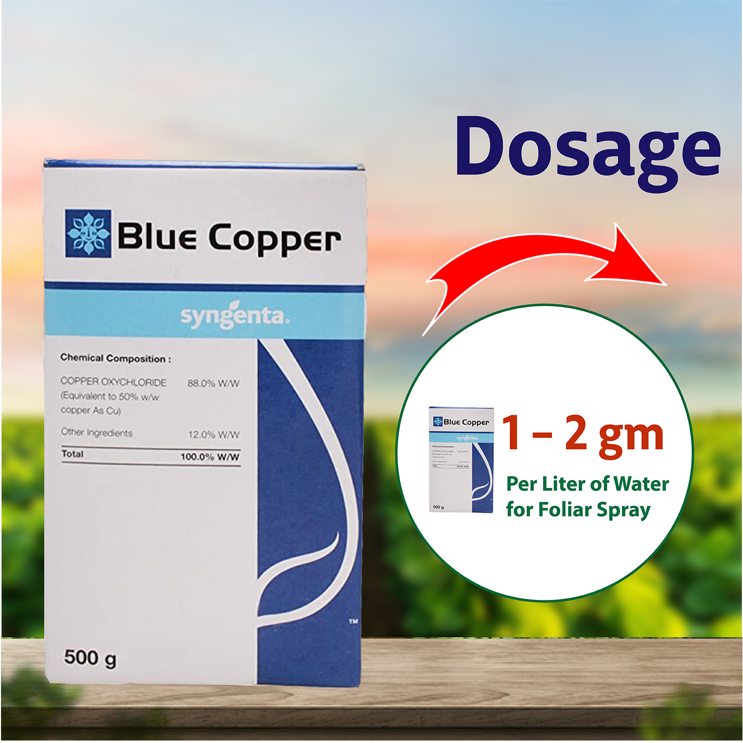 Crystal Blue Copper Fungicide - 500 GM - Agriplex