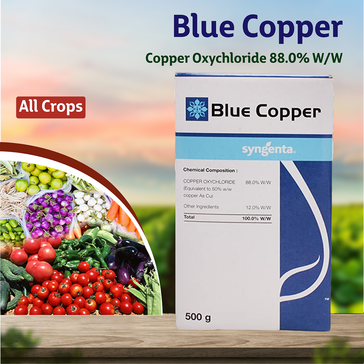 Crystal Blue Copper Fungicide - 500 GM - Agriplex