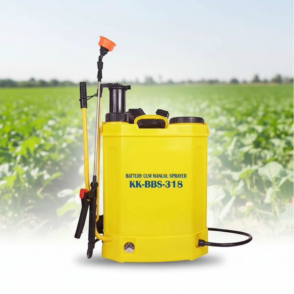 Kisankraft 18L Knapsack Sprayer Manual Cum Battery, KK-BBS-318