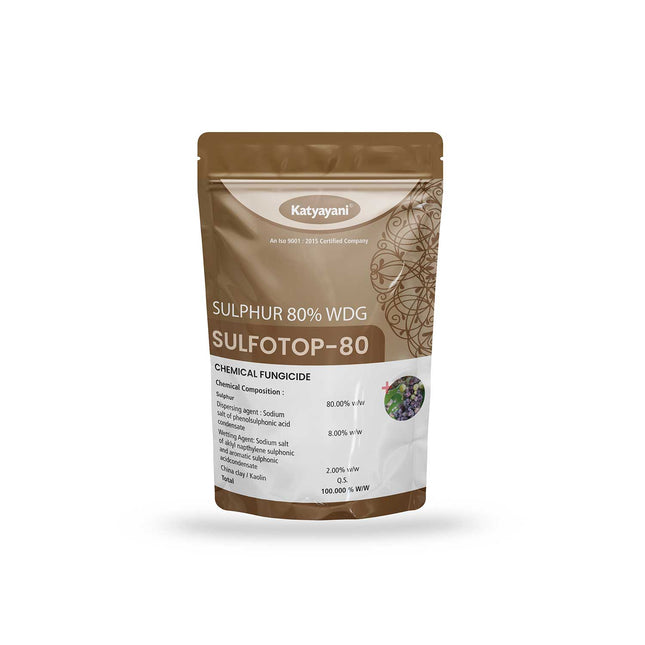 Katyayani Sulfotop 80 | Sulphur 80% WDG | Chemical fungicide