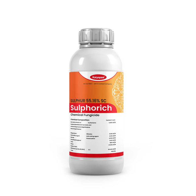 Katyayani Sulphorich | Sulphur 55.16% SC | Chemical Fungicide