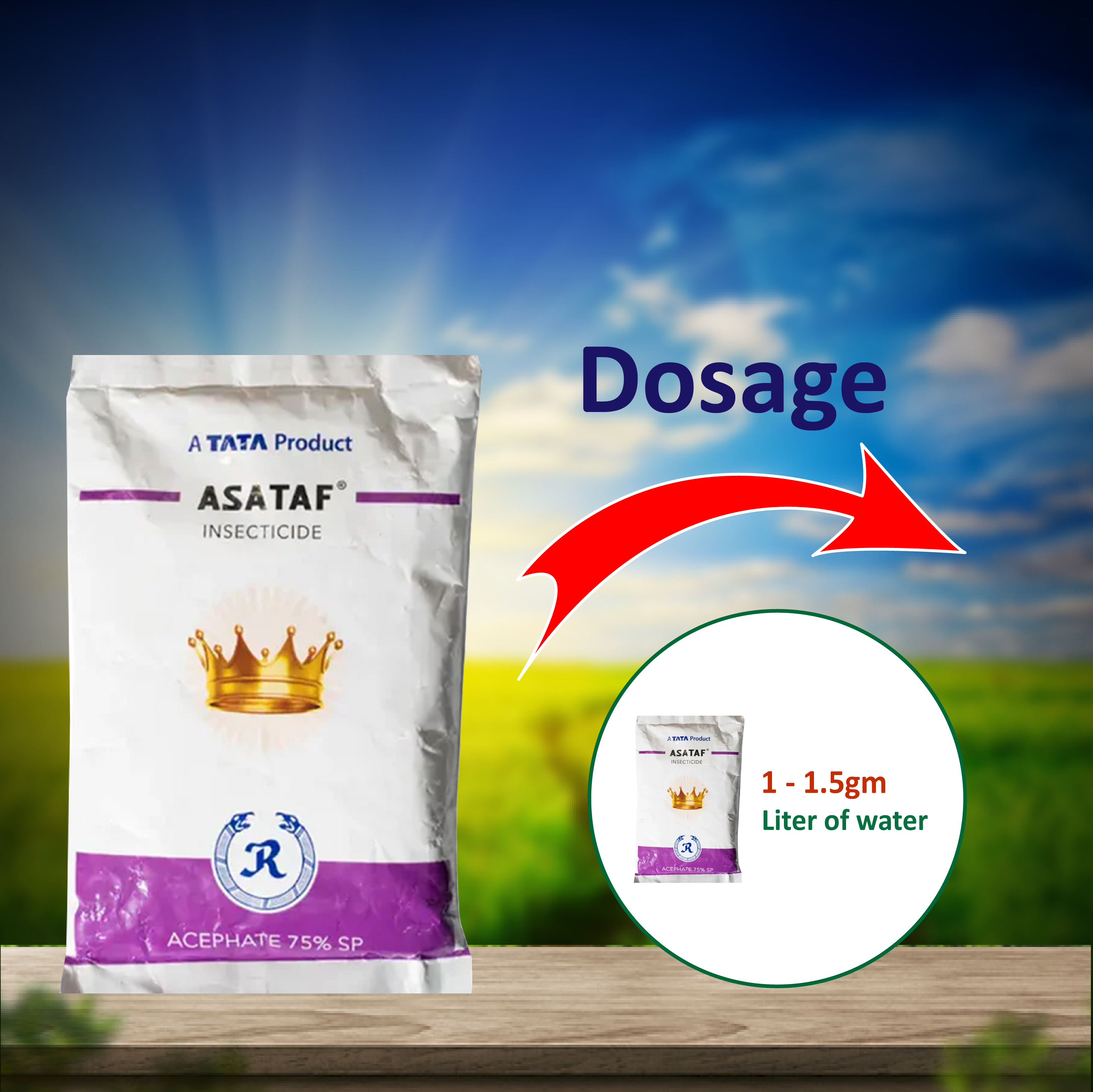Tata Asataf Acephate 75% SP Insecticide – Agriplex