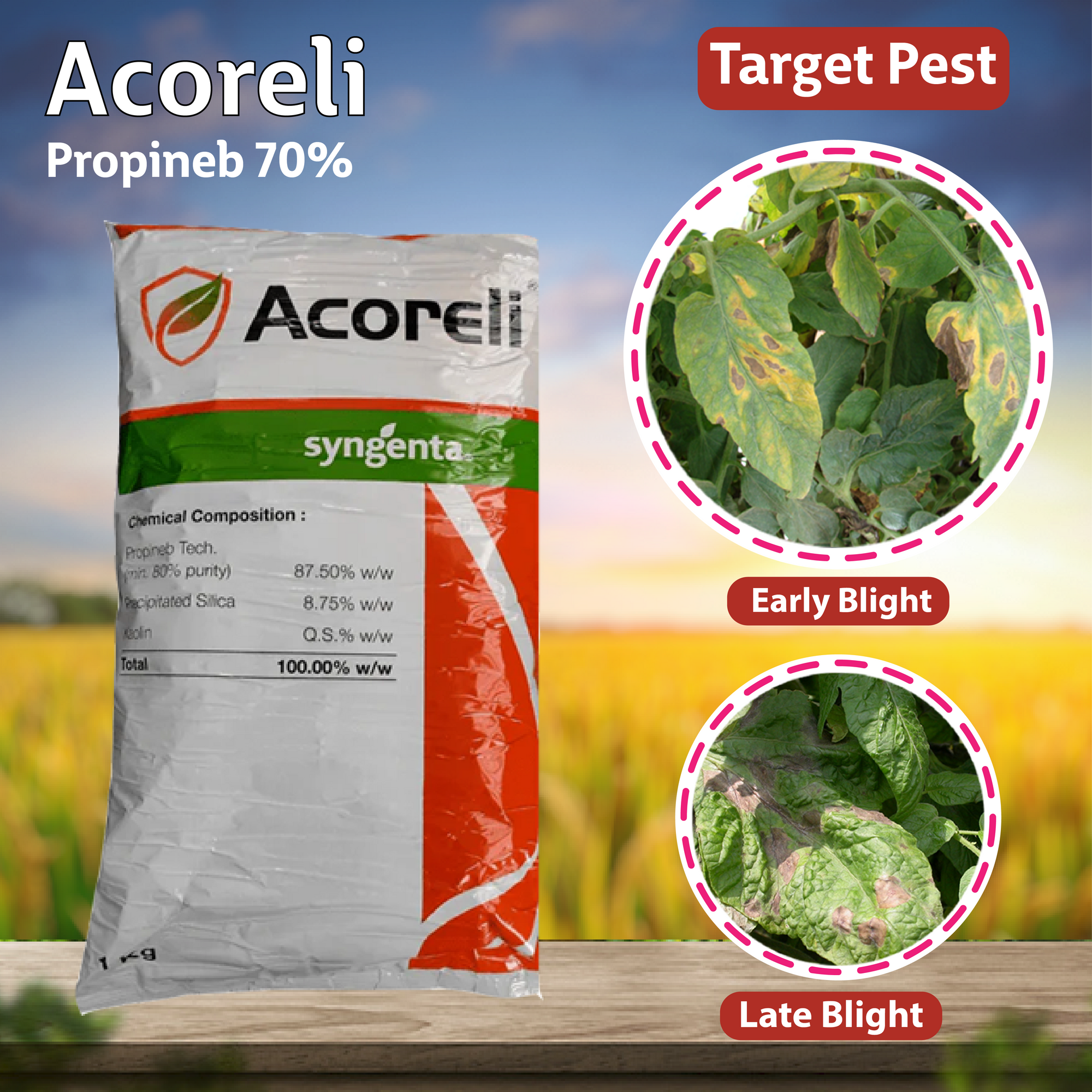 Syngenta Acoreli (Propineb 70% WP) Fungicide
