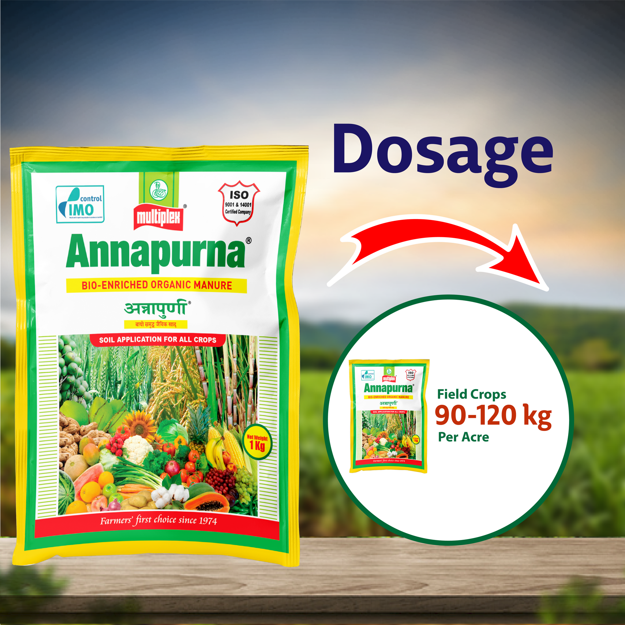 Multiplex Annapurna Bio Fertilizer Dosage