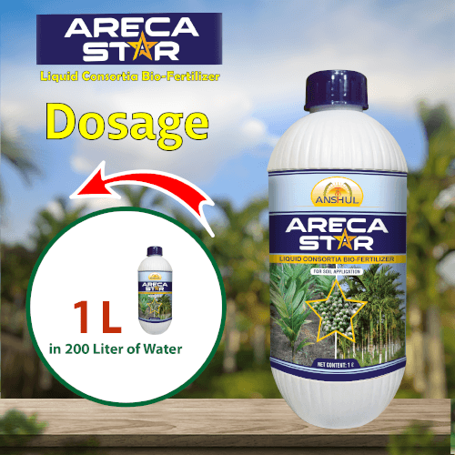 Anshul Areca Star (Liquid Fertilizer for Arecanut) Dosage