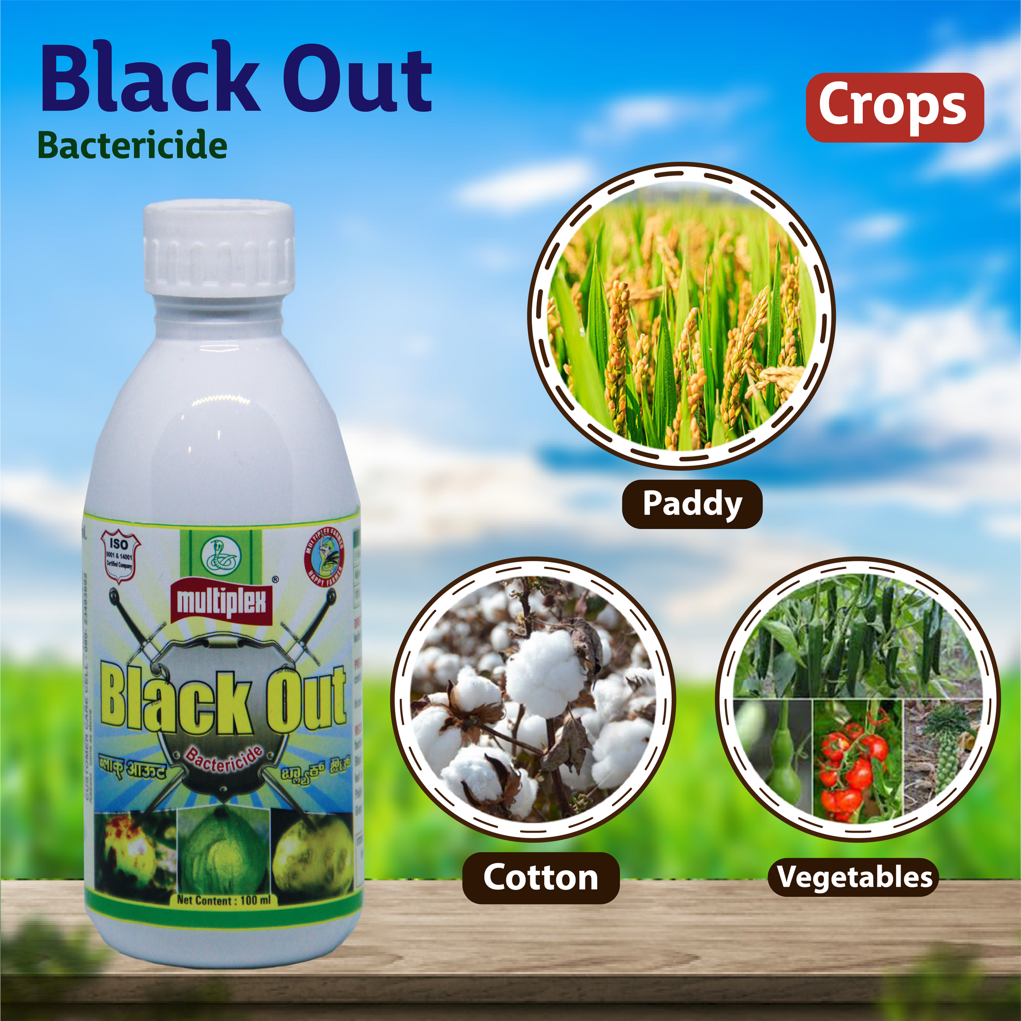 Multiplex Black Out Bactericide  Crops