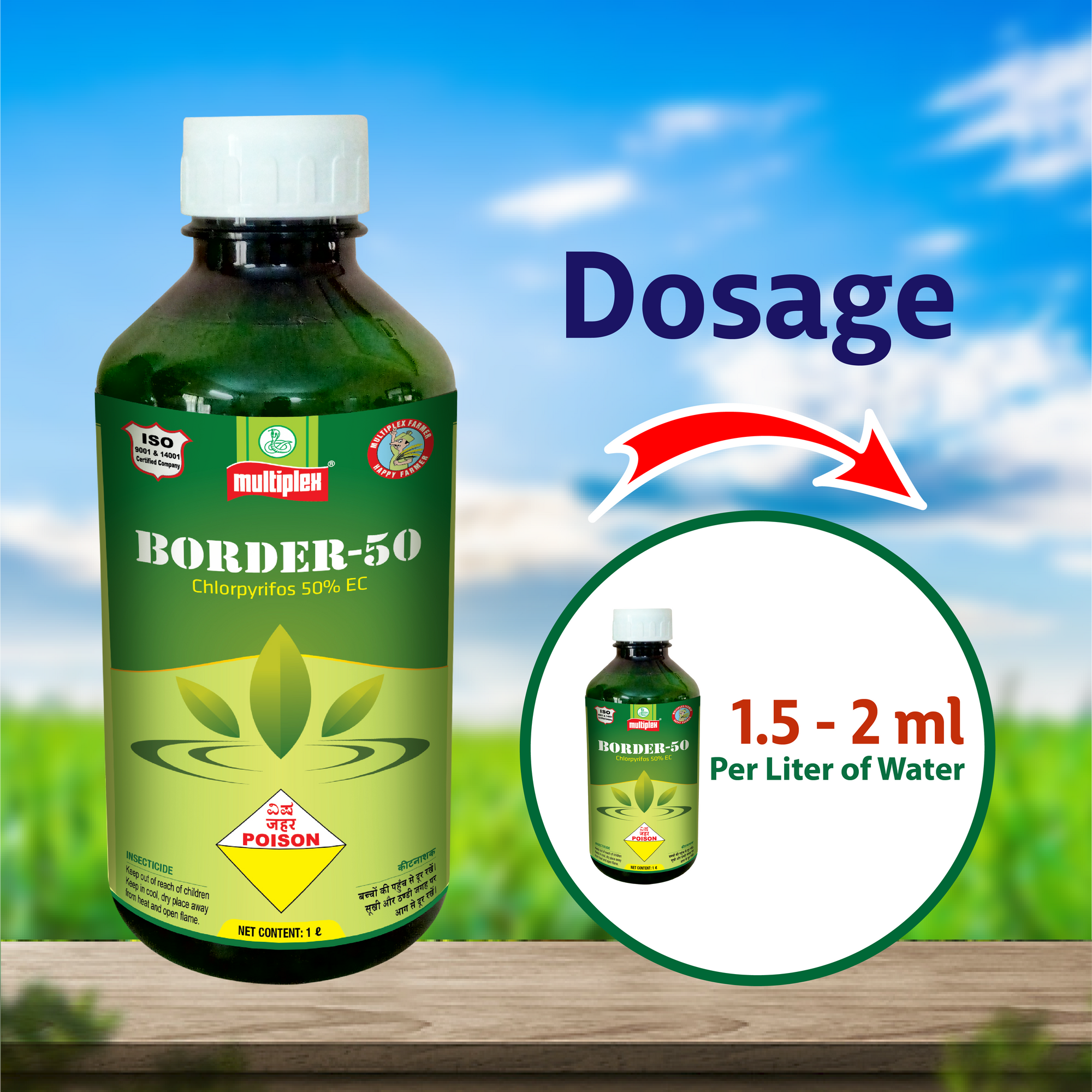 Multiplex Border - 50 Insecticide Dosage