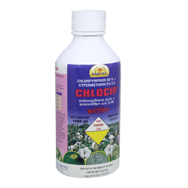 Anshul Chlocip (Chlorpyriphos 50%+Cypermethrin 5%EC) Insecticide