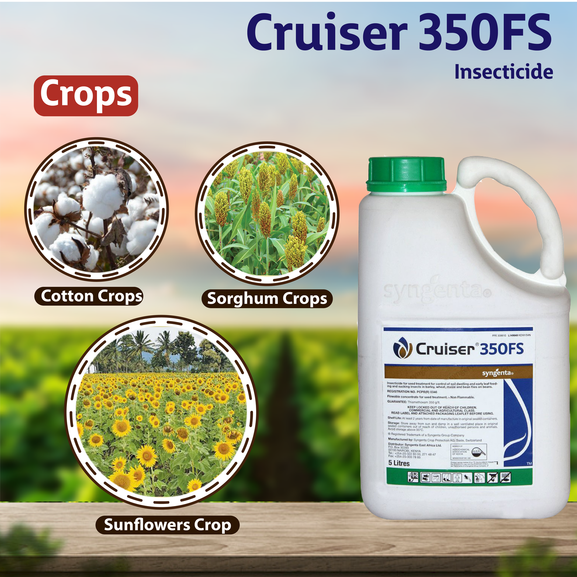 Cruiser 350FS Insecticide Syngenta Crops