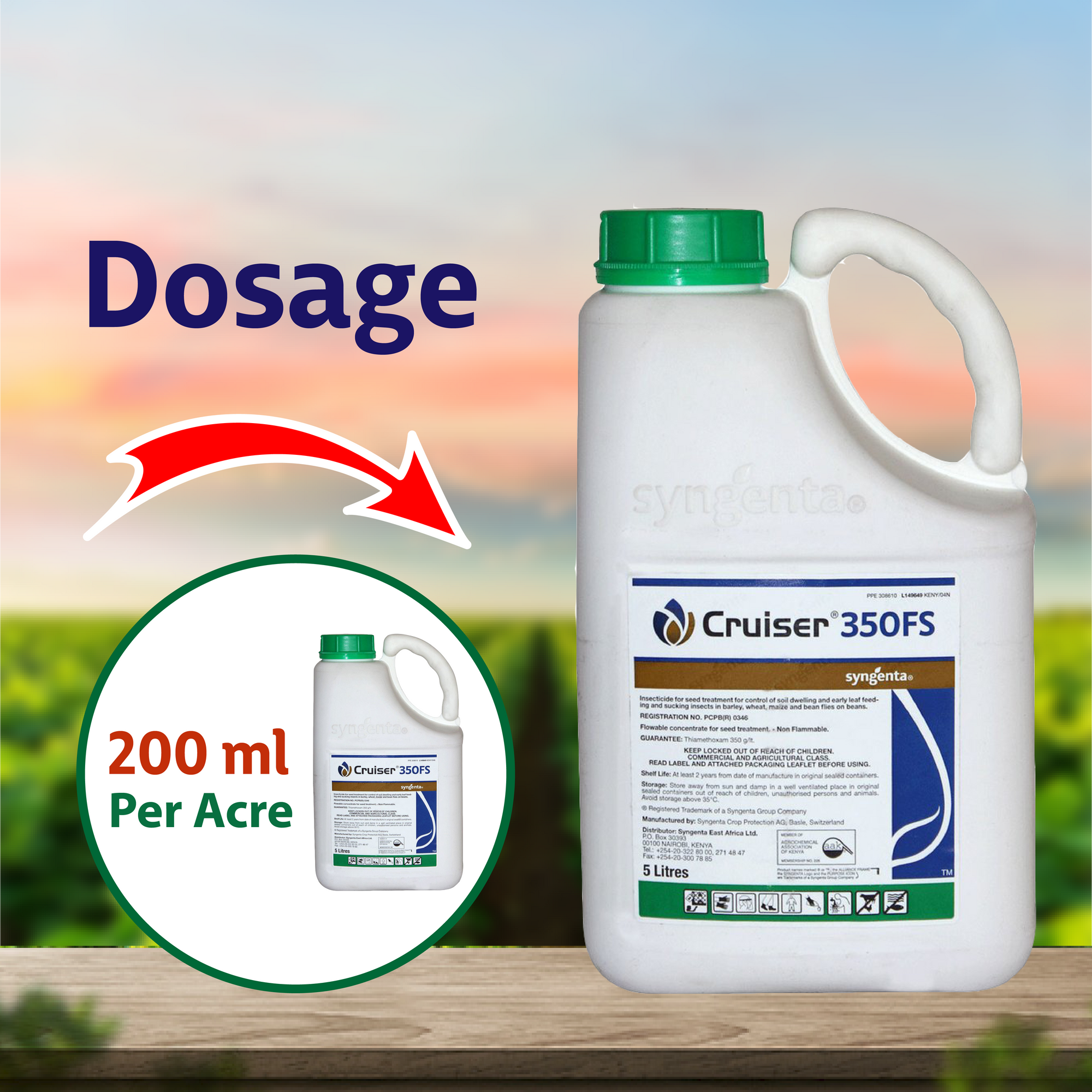 Syngenta Cruiser 350FS Insecticide Dosage