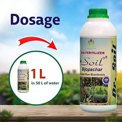 Dr. Soil Bijopachar (Azospirillum Brasilensis) - 1 LT Dosage