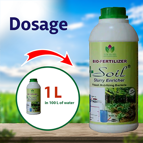Dr. Soil Slurry Enricher Potash Mobilizing Bacteria - 1 LT Dosage