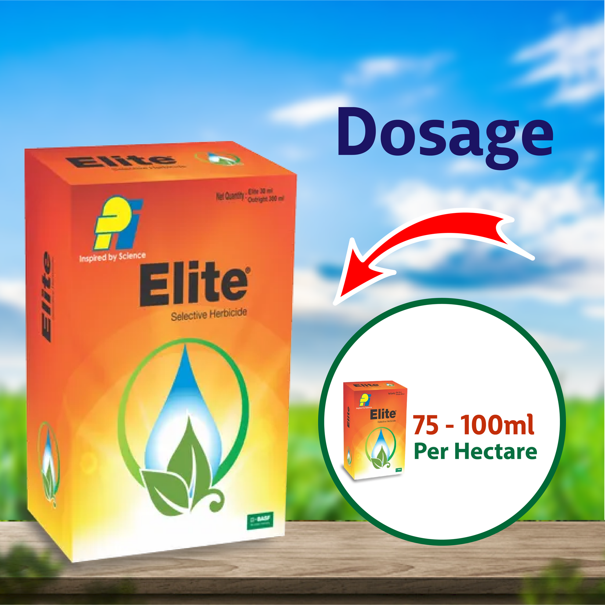 PI Elite Herbicide - 75 ML Dosage