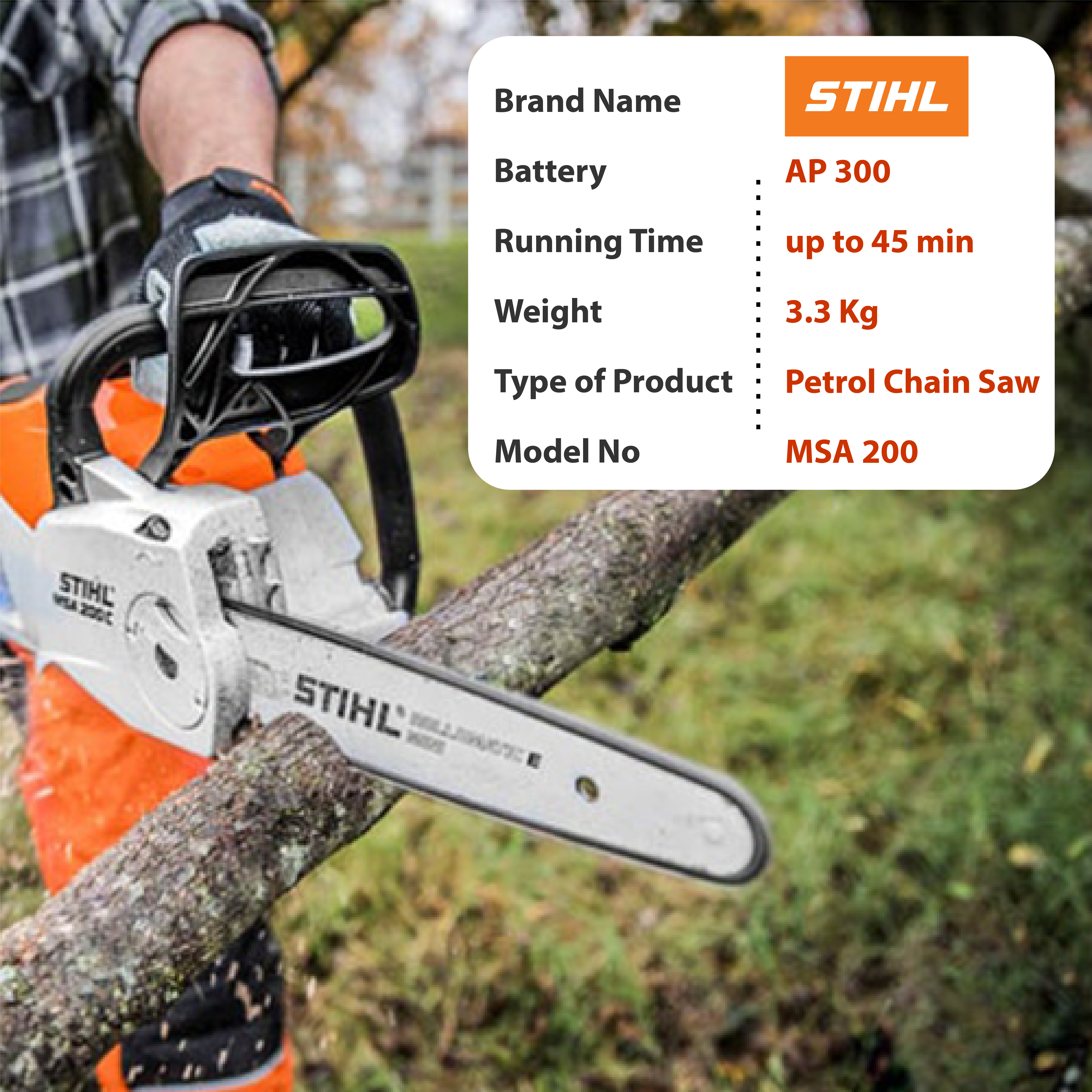 STIHL MSA 200 Chainsaw – Agriplex