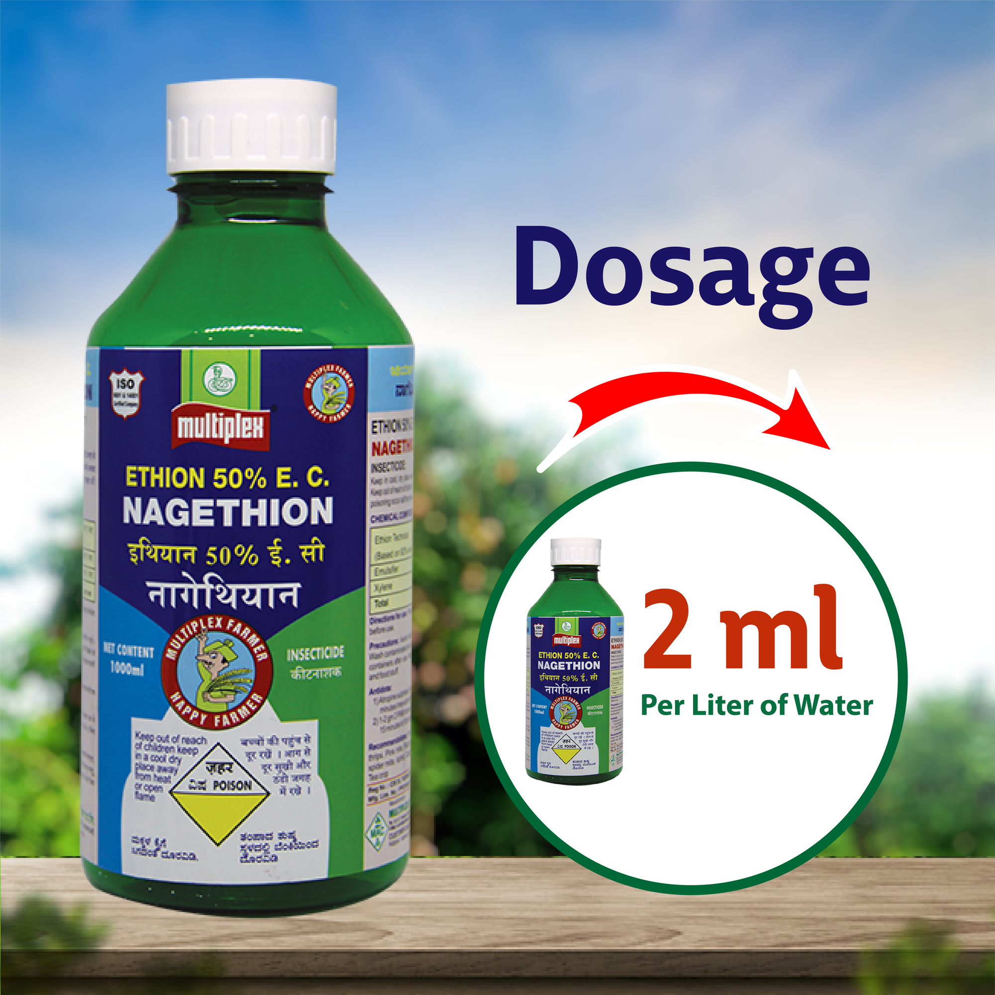 Multiplex Nagethion Insecticide Dosage
