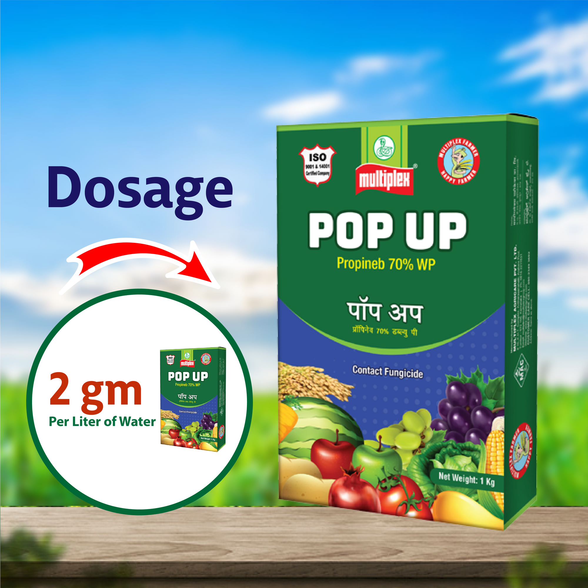 Multiplex Pop-Up Fungicide Dosage