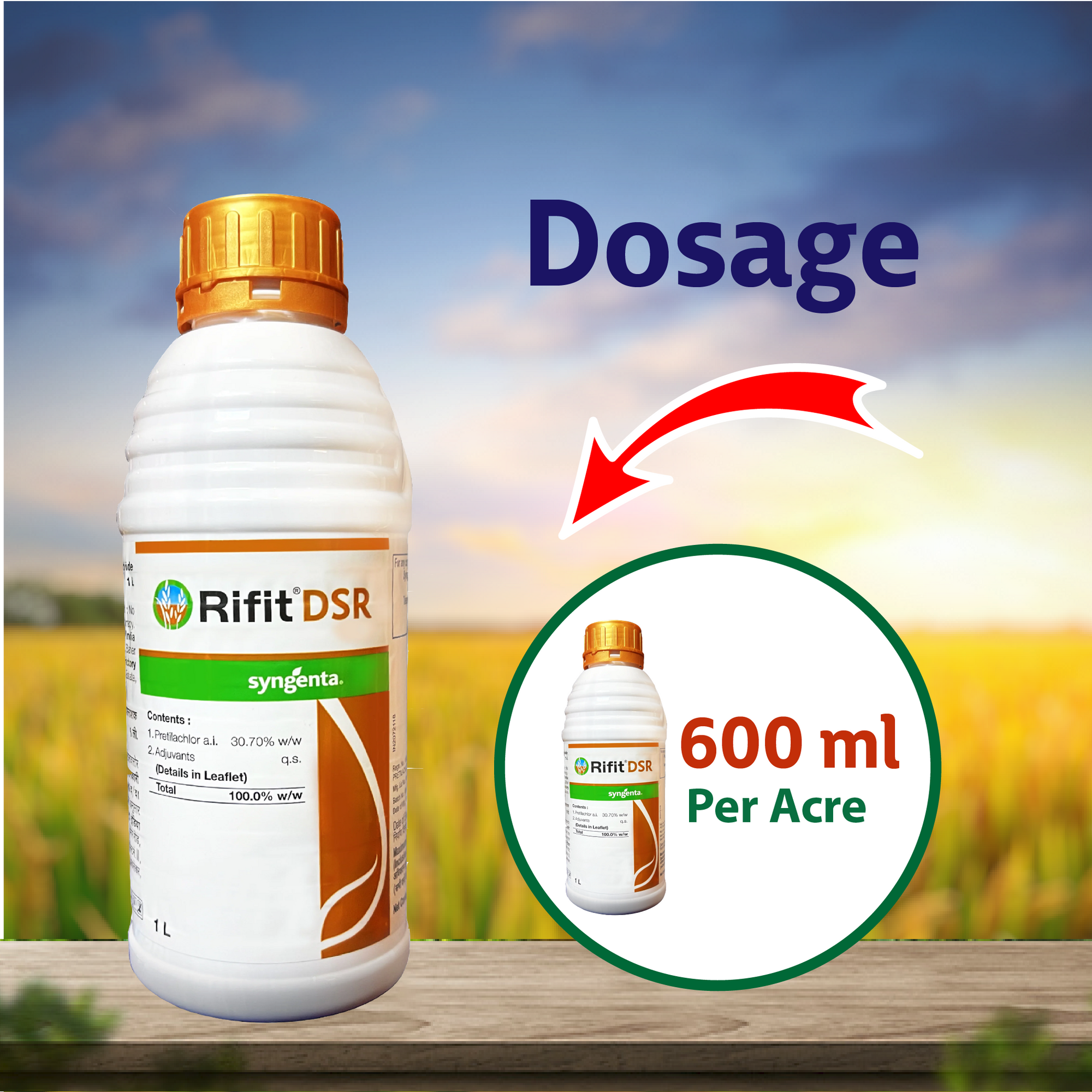 Syngenta Rifit DSR Herbicide Dosage