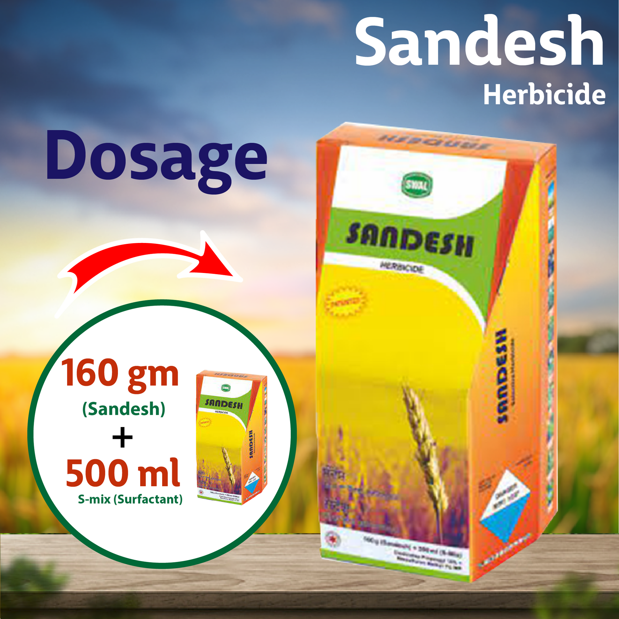 Swal Sandesh Herbicide - 500 ML Dosage