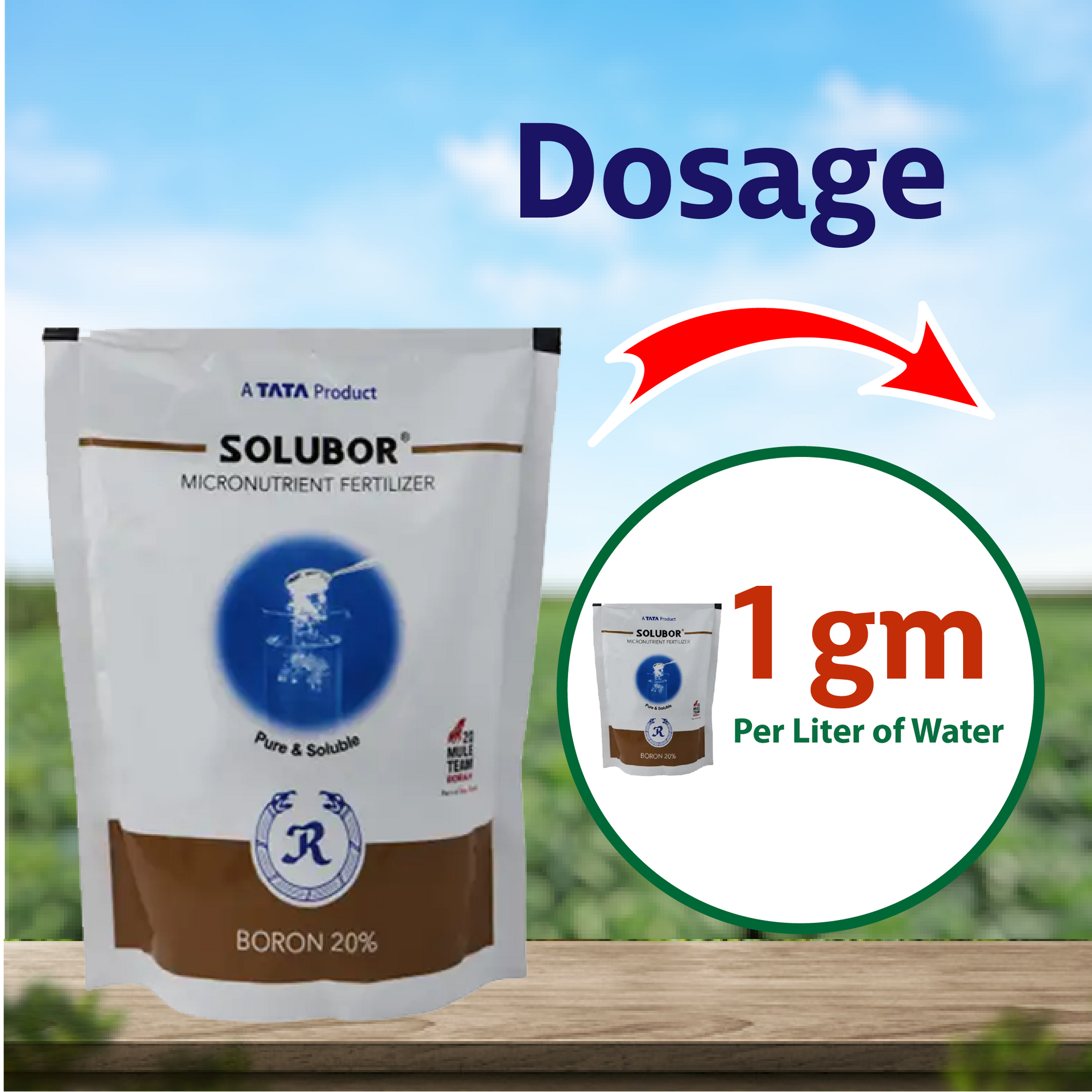 Tata Solubor (Boron 20%) Micronutrient Fertilizer - Agriplex