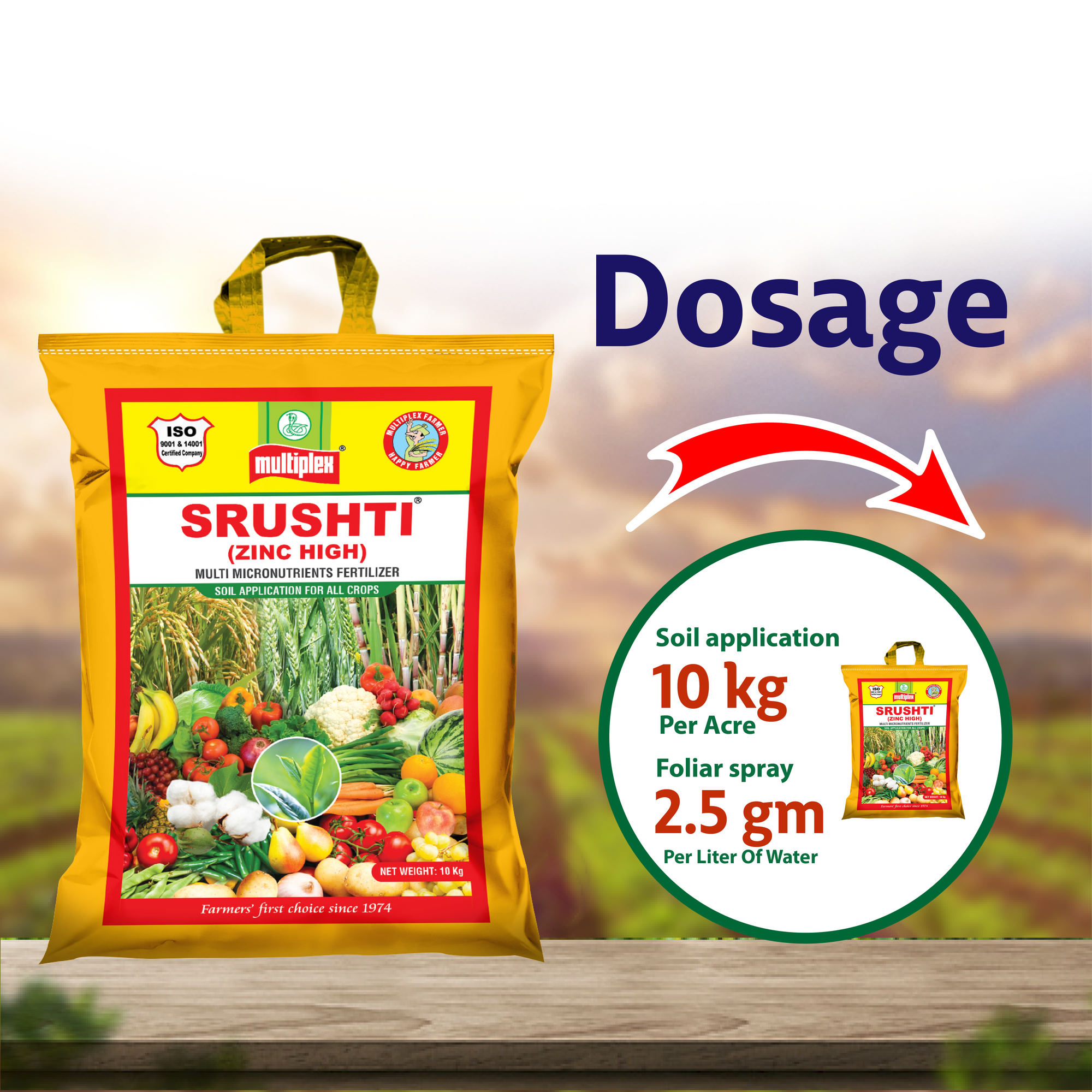 Multiplex Srushti (Zinc High) Multi Micronutrient Dosage