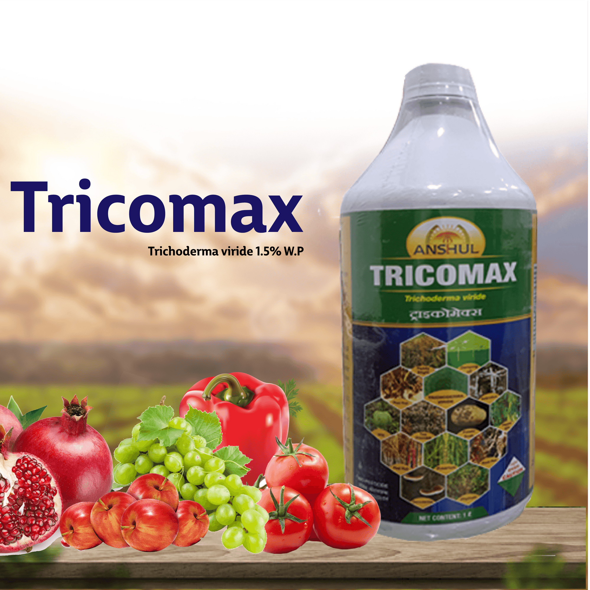 Anshul Tricomax Fungicide - Liquid