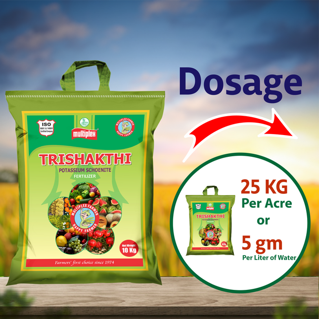 Multiplex Trishakthi (Potassium Schoenite) Dosage